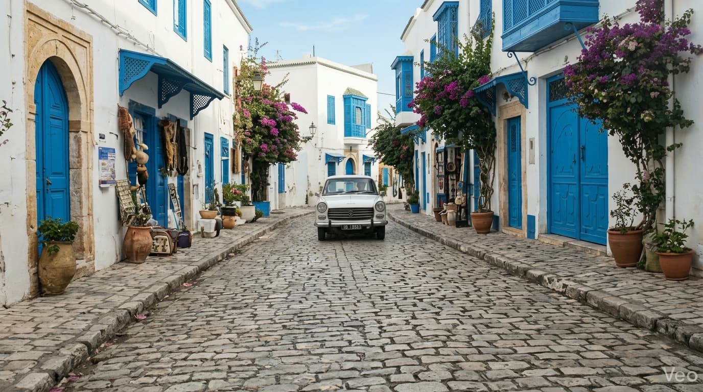 Route côtière en Tunisie